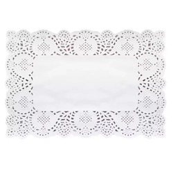 Csipkepapír szögletes 19x30 cm