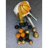 Basketball cake decoration set