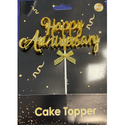Happy Anniversary torta beszúró díszek