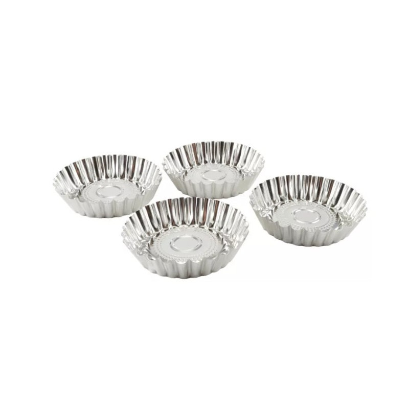 Kerek fém gyümölcskosárka szett 4db-os