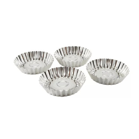 Kerek fém gyümölcskosárka szett 4db-os