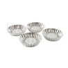 Kerek fém gyümölcskosárka szett 4db-os