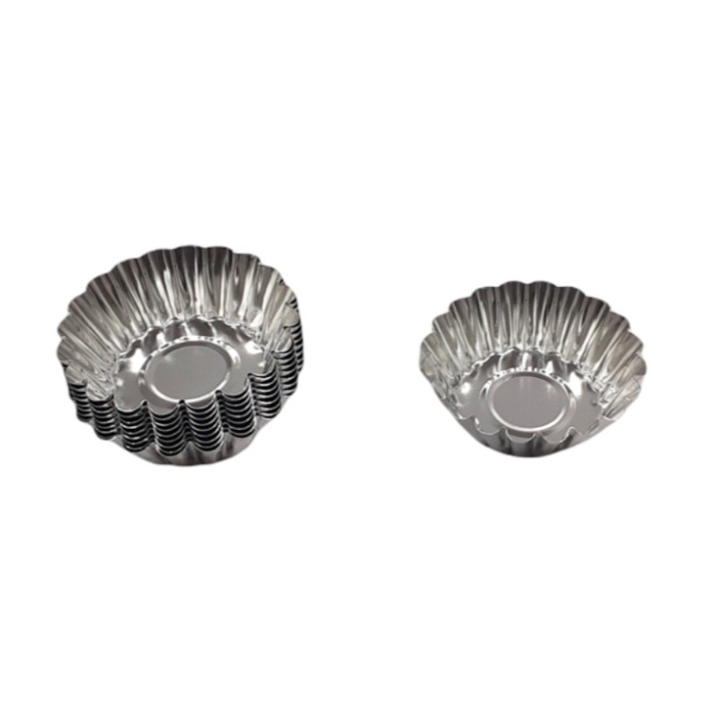 Kerek fém mini gyümölcskosárka szett 20db-os