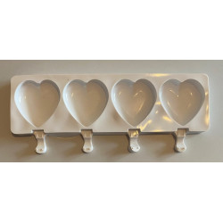 Icecream - Popcake Hearts silicone mold