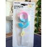 Pearl blue - pink big number candle 0-9