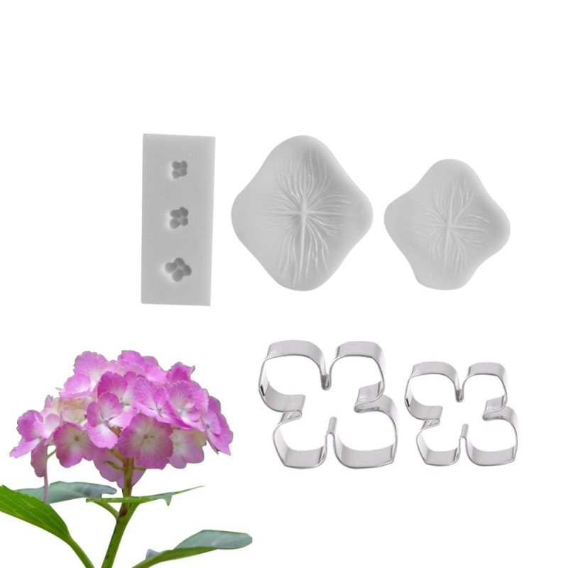 Hydrangea cutter and veiner set of 5