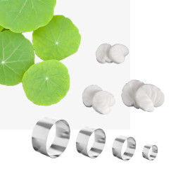 Gotu Kola Hydrocotyle vulgaris cutters and veiners set of 7