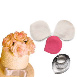 Rose cutters and veiners set of 6