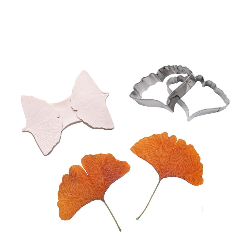 Ginkgo Biloba cutters and veiners set of 3