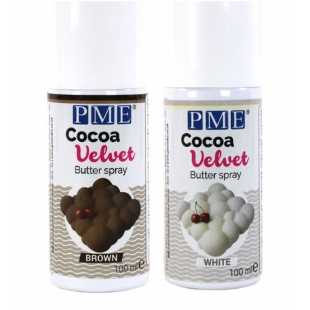 PME Cocoa Velvet Spray - Brown & White (100ml / 3.38oz)