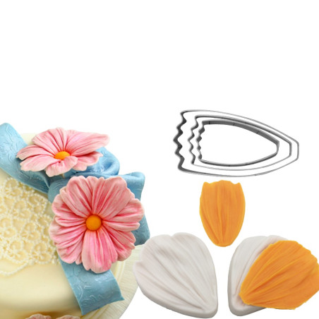 Cosmos cutters and veiners set of 5