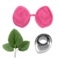 Rose leaves cutters and veiners set of 5