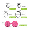 Rose leaves cutters and veiners set of 5