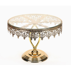 Vintage Golden Cake Stand 31cm