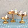 Classic Elegance Golden Cake Stand 25 cm