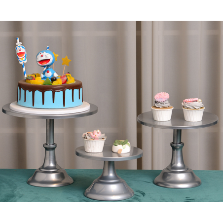 Classic Elegance Silver Cake Stand 30 cm