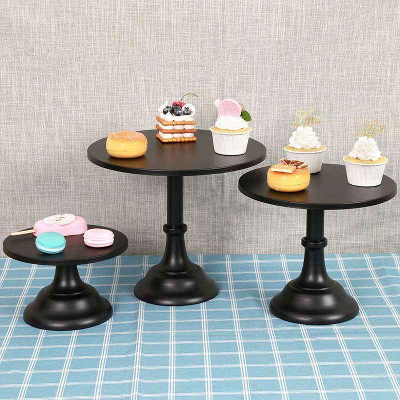 Classic Elegance 30 cm fekete színű tortaállvány