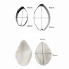 Tulip cutters and veiners set of 4