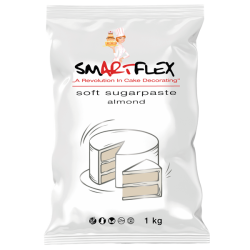 Smartflex Soft sugar paste 1kg almond-flavoured