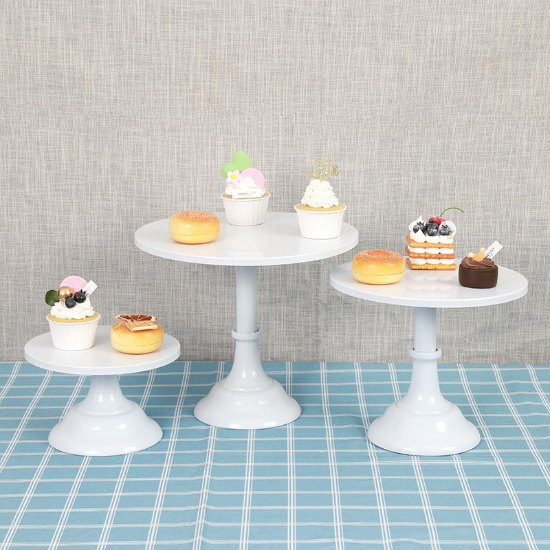 Classic Elegance 3 db-os fehér színű tortaállvány szett