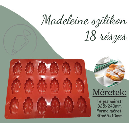 Madeleine silicone mold 18