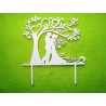 Wedding Cake Topper Couple under the Tree of Life