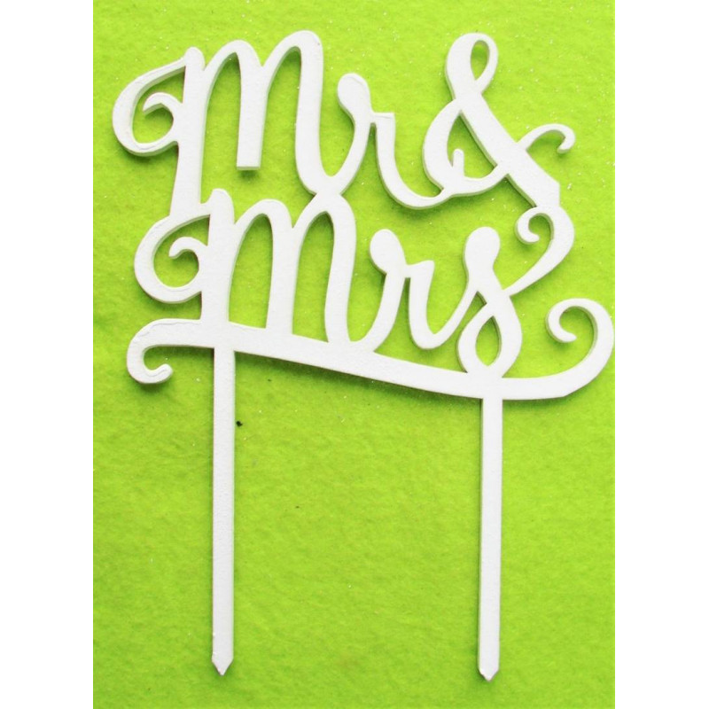 Esküvői feliratos beszúró, MR & MRS