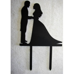 Engagement Wooden Cake Topper