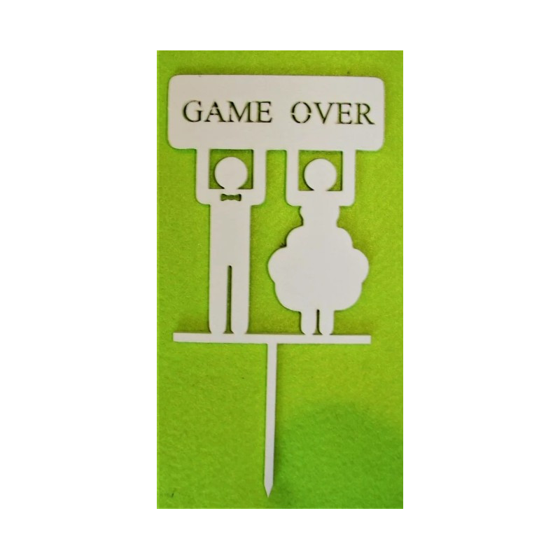 Game Over Wedding Cake Topper