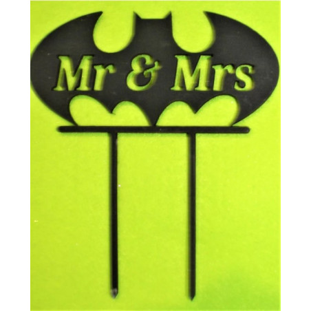 Mr and Mrs Batman Wedding Cake Topper