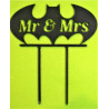 Mr and Mrs Batman Wedding Cake Topper