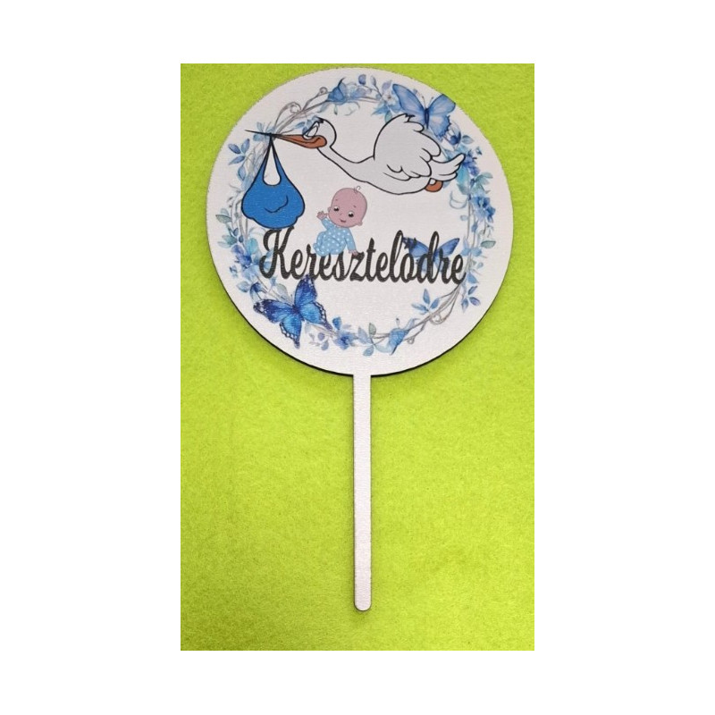 For Your Christening Wooden Cake Topper