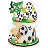 Football Cake Topper Mix set of 33