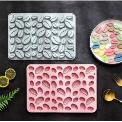 Coffee beans silicone mold of 54 cavities