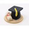 Ballagos-diploma marcipán figura közepes méret
