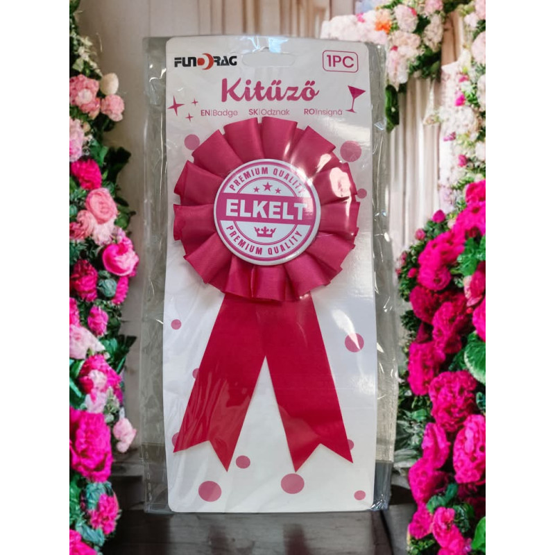 Lánybúcsú kitűző 1db/csomag