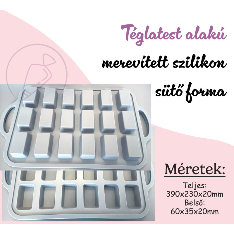 Rectangle baking mold 18-cavity