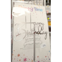 Happy Birthday Silver cake...