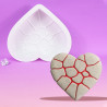 Cracked Heart Mousse Silicone Mould