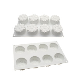 Spirál virágmintás monodesszert mousse szilikon forma