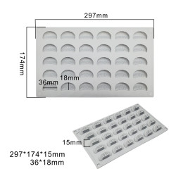 Tangerine wedges Silicone Mould