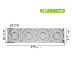 Circles and Rings Decor Silicone Mould