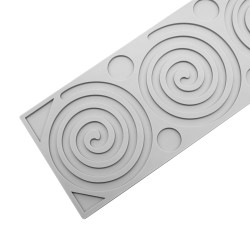 Large Spirals and Circles Decor Silicone Mould