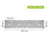 Large Oval Shapes, Cirles and Triangles Silicone Mould