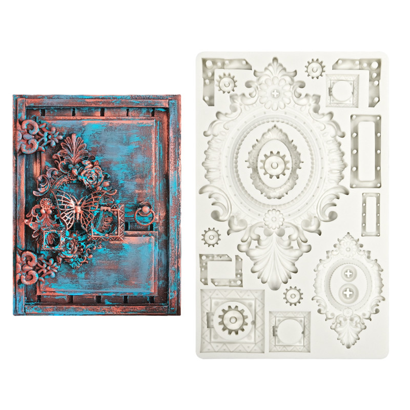 Vintage - Grungy Frame silicone mould