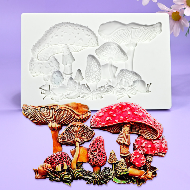 Mushrooms silicone mould