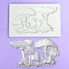 Mushrooms silicone mould
