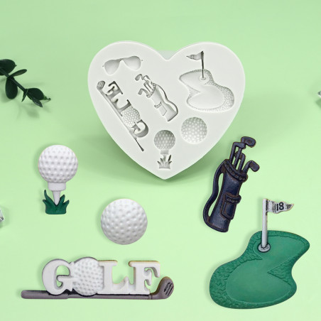 Golf felszerelés mintázó szilikon