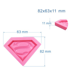 Superman Logo silicone mould