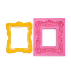 Baroque Frame silicone mould